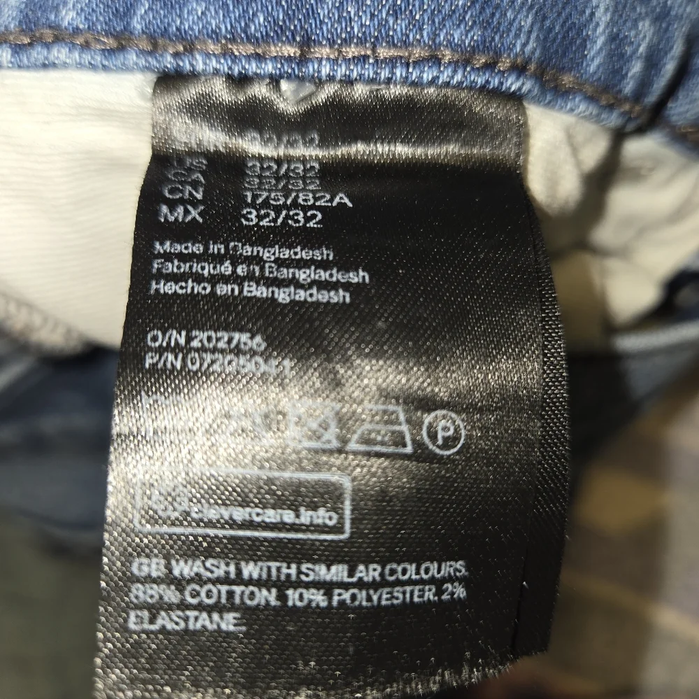 &Denim Men's 32X32 Skinny Jeans